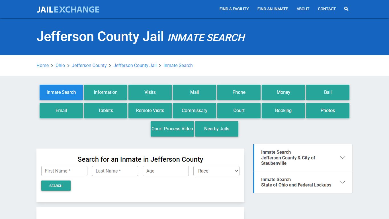 Jefferson County Jail, OH Inmate Search: Roster & Mugshots - Jail Exchange