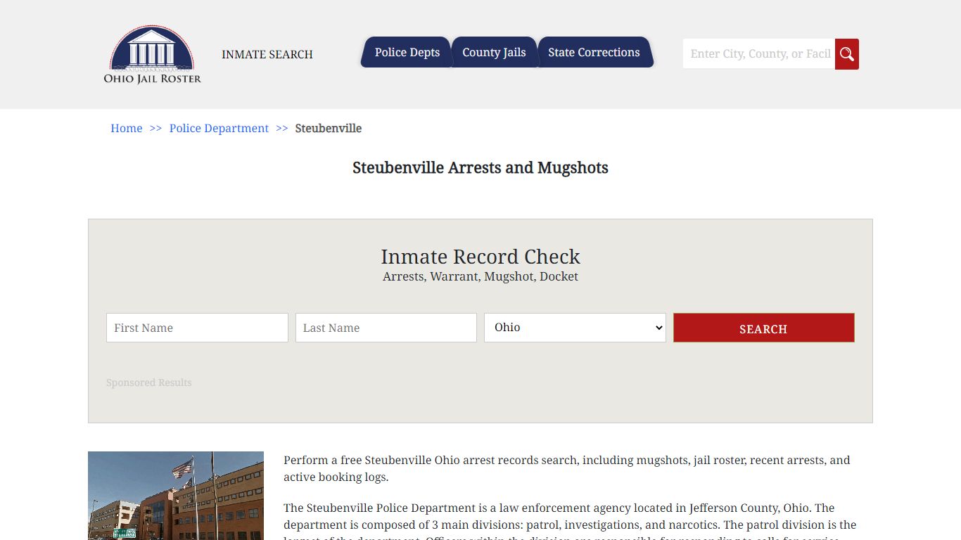 Steubenville Arrests and Mugshots - Jail Roster Search