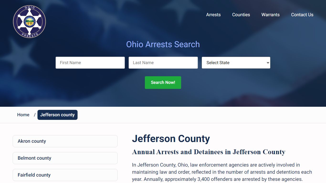 Jefferson county - Ohio Arrests